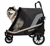 Poussette Grand Cruiser Extra Large Noir pour Chien - Ibiyaya