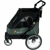 Poussette et Remorque Vélo pour Chien Aventura Verte et Noire- PetStro