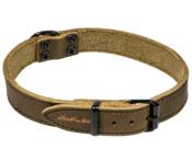 Collier Cuir Gras Label Vert pour Chiens