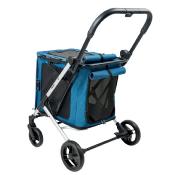 Poussette BigBuddy Bleu pour Chien et chat - Ibiyaya