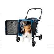 Poussette BigBuddy Bleu pour Chien et chat - Ibiyaya
