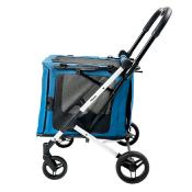Poussette BigBuddy Bleu pour Chien et chat - Ibiyaya