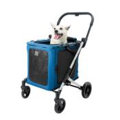 Poussette BigBuddy Bleu pour Chien et chat - Ibiyaya