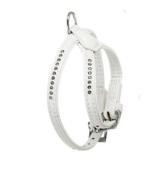 Harnais Simili Cuir pour Chien Orné de Strass