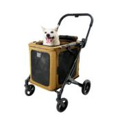 Poussette BigBuddy Caramel pour Chien et chat - Ibiyaya