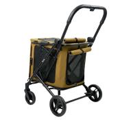 Poussette BigBuddy Caramel pour Chien et chat - Ibiyaya