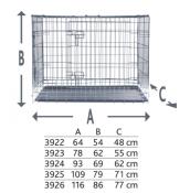 Cage Métal Galvanisée pour Chien Taille M-L - Trixie