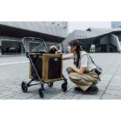 Poussette BigBuddy Caramel pour Chien et chat - Ibiyaya