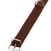 Collier Cuir Double cousu pour Chien Rondo